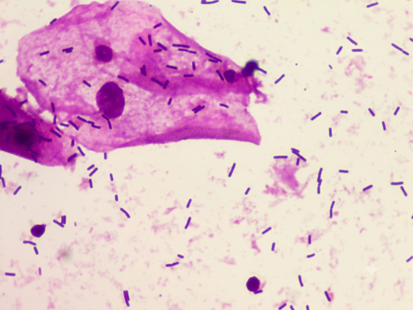 Microscopia de flora vaginal normal